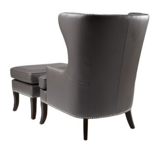 Sunpan Modern Royalton Chair and Ottoman