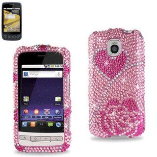 Premium Full Diamonded Hard Protective Case LG Optimus M(MS690) (DPC LGMS690 22) Cell Phones & Accessories
