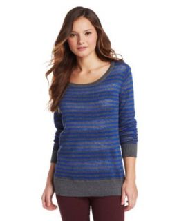 Michael Stars Women's Stripe Reversible Long Sleeve Crew Neck Sweater Pullover Sweaters