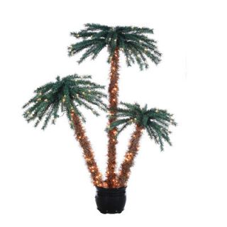 Sterling Inc 5 Green Tropical Artificial Christmas Tree with 350