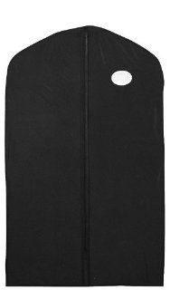 Deluxe Vinyl Suit Cover with Center Zipper / Garment Bag 24" x 54"   Box of 12   Space Saver Bags