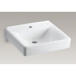 Kohler Soho 20 X 18 Wall Mount/Concealed Arm Carrier Bathroom Sink