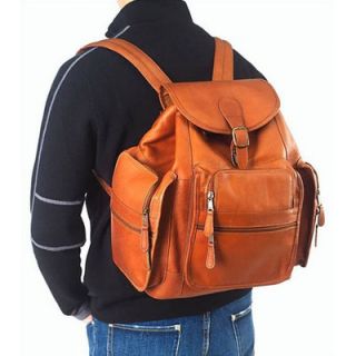 Clava Leather Vachetta Extra Large Backpack in Tan