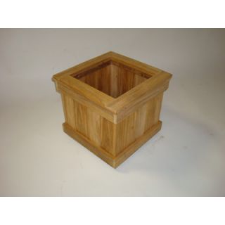 Diamond Teak Cubed Box Planter