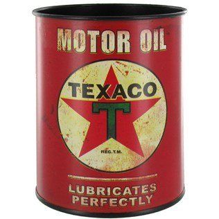 Genuine TEXACO Motor Oil Metal Can Container  Great Father's Day Gift  MAN CAVE   Switch Plates  