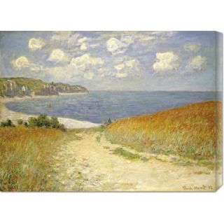 Global Gallery Path In The Wheat at Pourville by Claude Monet