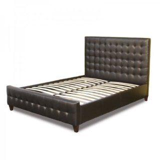 Diamond Sofa Zen Collection California King Size Bonded Leather Tufted Bed Home & Kitchen