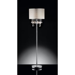 ORE Furniture Drape Crystal 3 Light Floor Lamp