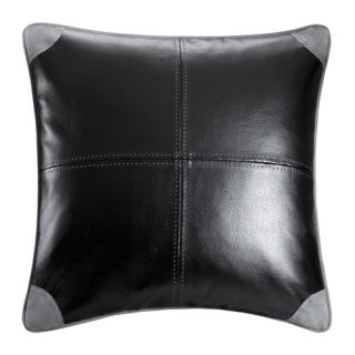 Williamsport Faux Leather Decorative Pillow