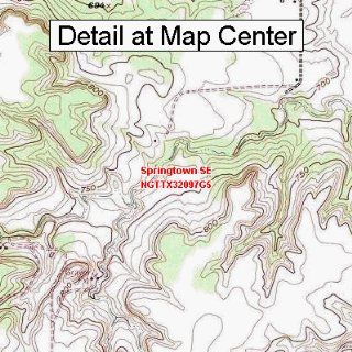 USGS Topographic Quadrangle Map   Springtown SE, Texas (Folded/Waterproof)  Outdoor Recreation Topographic Maps  Sports & Outdoors
