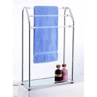 Acrylic 23.13 Towel Rack with Shelf