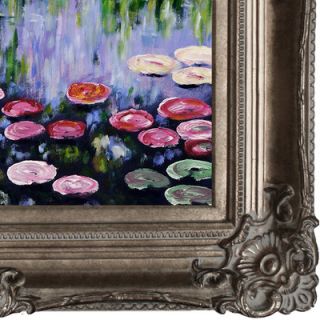 Tori Home Monet Water Lilies Hand Painted Oil on Canvas Wall Art