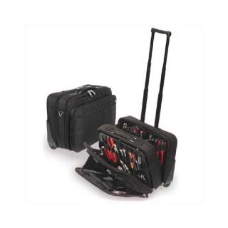 W600 Black Wheeled Tool and Laptop Zipper Case 9 H x 18 W x 13 D