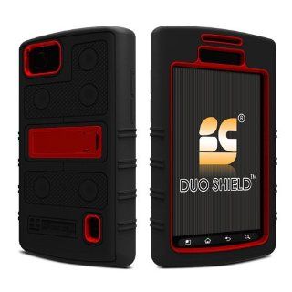 Duo Shield Kickstand for LG Optimus M+ MS695, Black/Red Cell Phones & Accessories