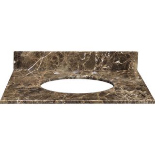 Xylem 25 Marble Vanity Top for Undermount Sink with Backsplash