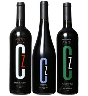 Convergence Zone Cellars Red Mountain Red Wine Mixed Pack, 3 x 750 mL Wine
