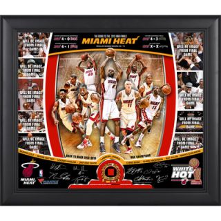 Mounted Memories Miami Heat 2013 NBA Champions Road to the Finals