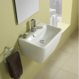 Bissonnet Emma 45 Porcelain Vessel Bathroom Sink with Overflow