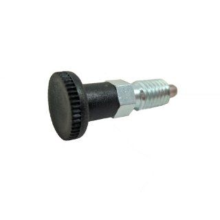 GN 717 Series Steel Non Lock Out Type Inch Size Indexing Plunger with Pull Knob, without Lock Nut, 5/8" 11 Thread Size, 0.94" Thread Length Metalworking Workholding