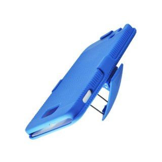 Blue Heavy Duty Hard Holster Clip Cover Case for Samsung Galaxy Note N7000 SGH I717 SGH T879 Cell Phones & Accessories