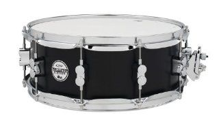 Pacific Drums PDSX5514BRBL 5.5 Inch x 14 Inch Birch Snare Drum, Black with Chrome Hardware Musical Instruments