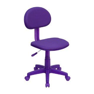 Flash Furniture BT 698 PURPLE GG Purple Fabric Ergonomic Task Chair   Desk Chair