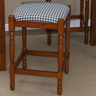 Hawthorne Stool with Distressed Antique White Frame