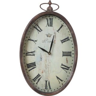 Wilco Oval Metal Pocket Watch Wall Clock
