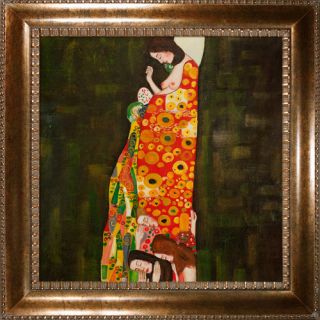 Tori Home Signora Con Ventaglio Interpretation by Gustav Klimt Framed