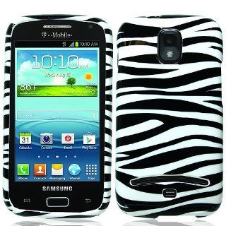 Black White Zebra Stripe Hard Cover Case for Samsung Galaxy S Relay 4G SGH T699 Cell Phones & Accessories