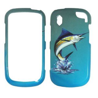 Verizon Marlin Fish on Two Tone Blue and White Realtree camo Hard Case Faceplate Protector Cover Snap On For   Pantech Hotshot 8992 Cell Phones & Accessories