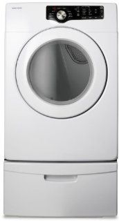 Samsung DV210AE 27'' Electric Dryer with 7.3 cu. ft. Capacity, 7 Drying Cycles, 4 Temperature Settings, Sensory Dry, 4 Way Venting, LED Display and Reversible See Through Door Kitchen & Dining