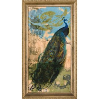 Ashton Wall Décor LLC Embellished Peacock I Framed Painting Print