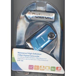 Polaroid 2.0 LCD Screen Waterproof 8mp HD Digital Camcorder xvf 720 Water Proof Blue High Def (720p)  Mini Dv Digital Camcorders  Camera & Photo