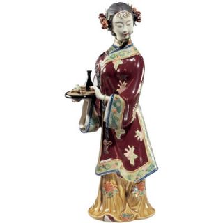 Design Toscano Wife Serving Tea Porcelain Sculpture