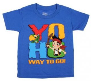 Disney's Jake and the Neverland Pirates Yo Ho Little Boys T shirt (3T, Royal Blue) Novelty T Shirts Clothing