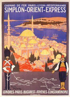 TURKEY LONDRES PARIS BUCAREST ATHENES CONSTANTINOPLE TURKISH TRAVEL TOURISM VINTAGE POSTER REPRO   Prints