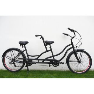Greenline Bicycles Independent Pedaling 7 Speed Tandem Beach Cruiser