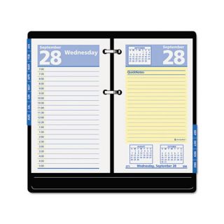 QuickNotes Two Color Daily Desk Calendar Refill, 3 1/2w x 6h, 2013