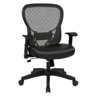 Office Star Products Space 28 Back Chair with Eco Leather Seat and