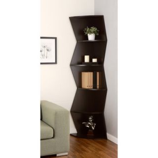 Hokku Designs Lavena 5 Shelf Corner Bookcase