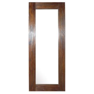 Jeffan Teak Mirror with Channeling Design