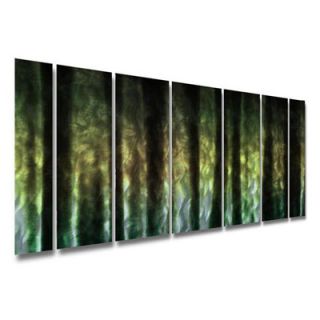 All My Walls Abstract by Ash Carl Metal Wall Art in Green and Black