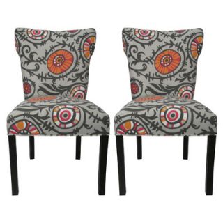 Sole Designs Willard Cotton Wingback Cotton Slipper Chair (Set of 2)