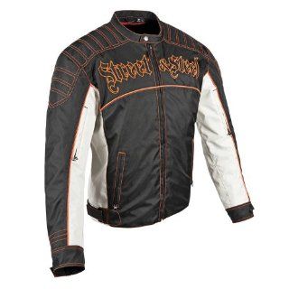 STREET & STEEL Hellbender Textile Motorcycle Jacket   XL, Black Automotive