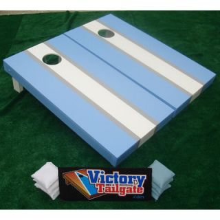 Victory Tailgate Matching Striped Cornhole Bean Bag Toss Game