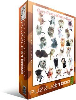 Cat Breeds 1000 Piece Puzzle Toys & Games