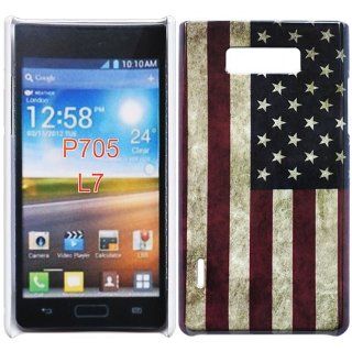 Bfun Packing Retro American Flag Hard Cover Case For LG OPTIMUS L7 P705/P705G/700 Cell Phones & Accessories