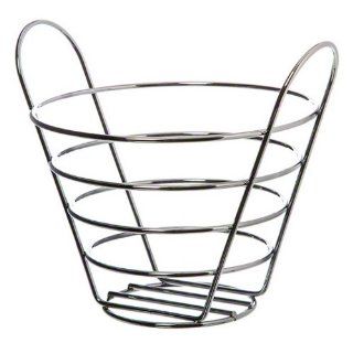 American Metalcraft WBC705 Round Wire Basket with Handles, 5 Inch, Chrome Kitchen & Dining