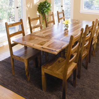 Set includes 1 dining table and 8 Belmont stools